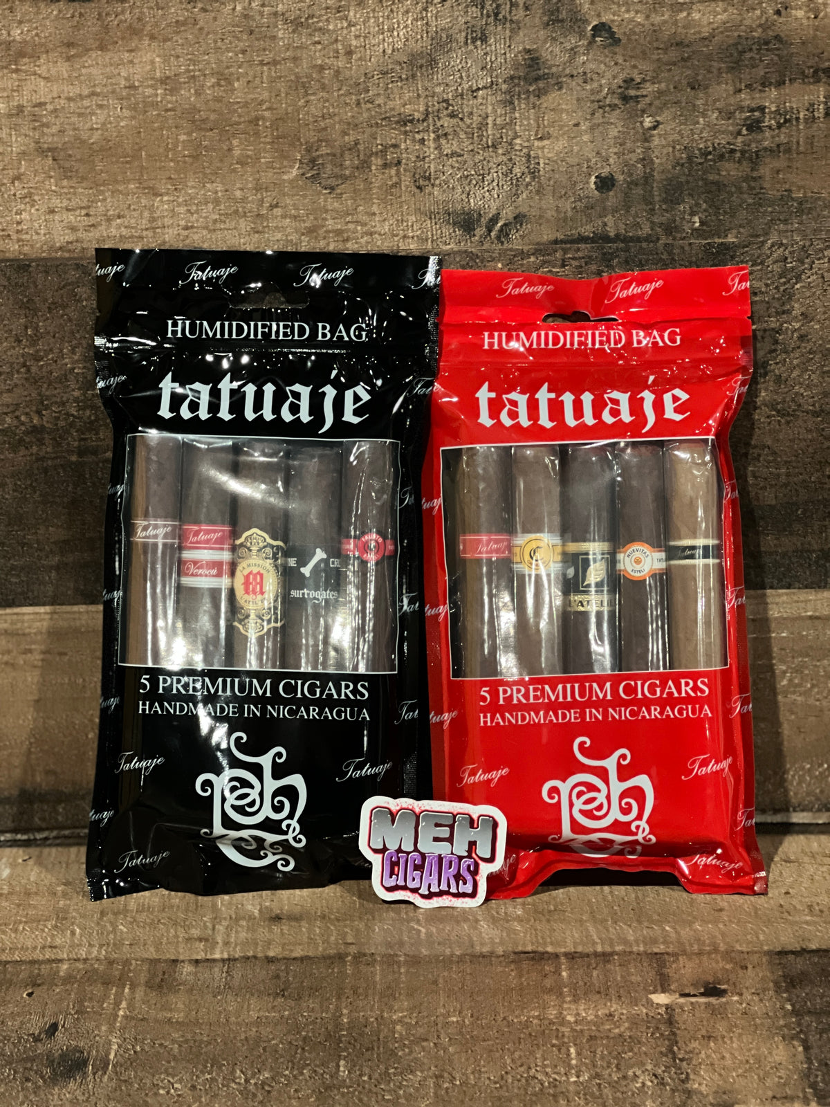 Tatuaje Humidifed Bag 5ct Toro Sampler Black & Red